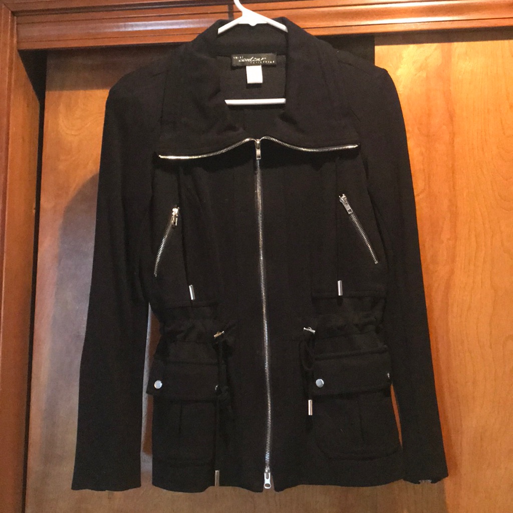 Cache Black Utility Jacket